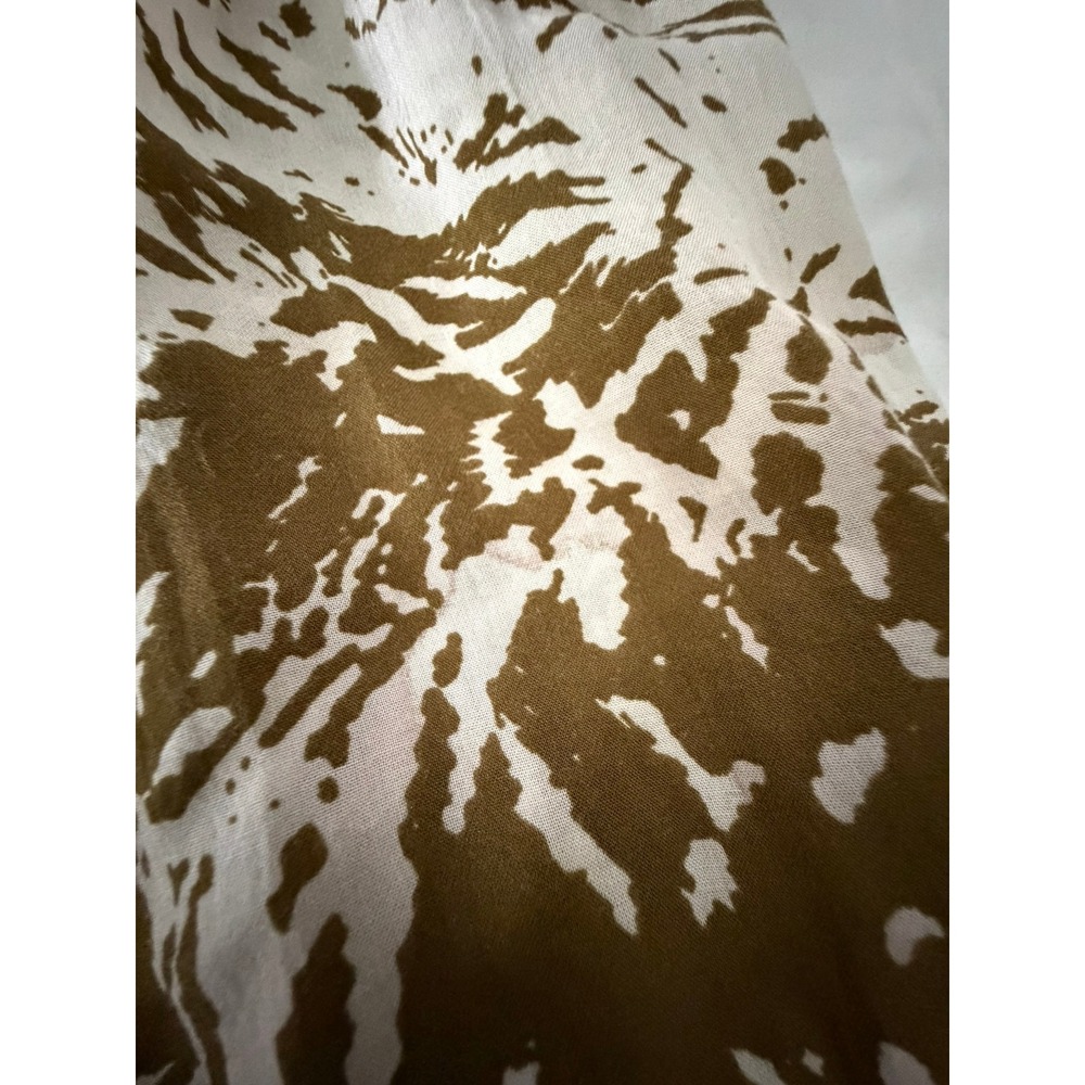 Blue Island Strapless Tropical Print Jumpsuit Brown White Small Drawstring - Picture 14 of 14